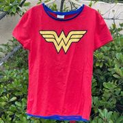 DC Comics Wonder Woman Logo Fitted Crew Neck T Shirt Medium