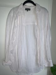 White Linen Top