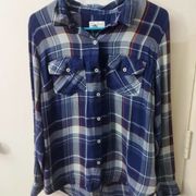 Jessica Simpson Plaid Button Down Shirt