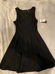 Pleated Black Dress