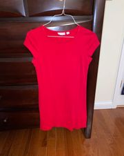 Red T-Shirt Mini Dress