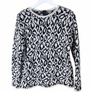 Magaschoni Leopard Print Sweater