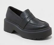 Women's Lacey Loafer Flats - Wild Fable Black 11 New