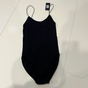 Glassons Black Seamless Ribbed Bodysuit