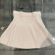 Pleated Sweater Skirt