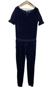 Juicy Couture Y2K Navy Velour Jumpsuit