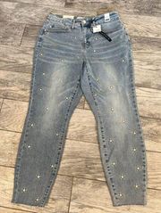 NWT Judy Blue Denim Jeans plus size 14W 14 High waist skinny JB88265 Stars