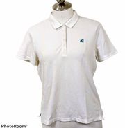 women's polo shirt medium White D204