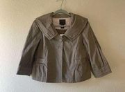 NWT Sanctuary Clothing Short Jacket Taupe Cotton/Spandex Size large