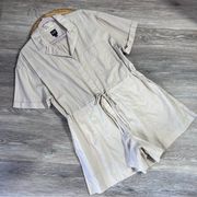 GAP beige utility romper