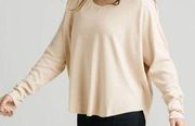 Almond Reve long sleeve V neck