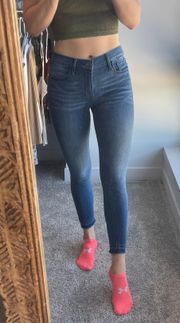 Ankle Mid-Rise Jeans