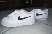 Air Force 1 White with Black Swoosh