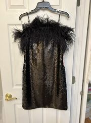 Black Sequin Dress