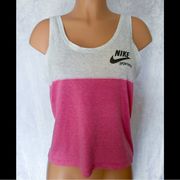 Nike - Pink & Light Gray, Colorblock, Tank top