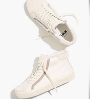 Madewell Cloudlift Sidewalk High-Top Sneakers in Leather: Sherpa Edition