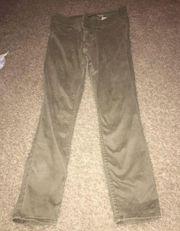 Never worn tan hollister jeans cropped jeggings