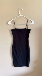 Little Black Strappy Mini Dress