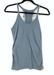 Z By Zella Tank Top Women's Size Large Racerback Ruched Scoop Neck