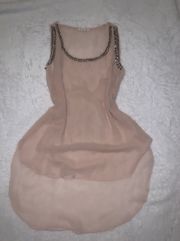 Pink Studded Sheer Tank Top Size Small