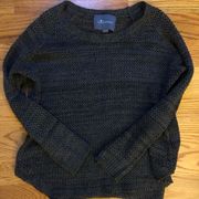 Paper Crane crochet gray sweater