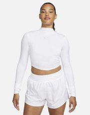 Nike  Dri-Fit One Luxe Long Sleeve Crop Top Size Xlarge