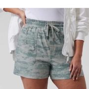 Athleta  Blue - Grey Farallon Fog Camo Casual Shorts - Large