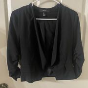 Open Front Black Blazer Small