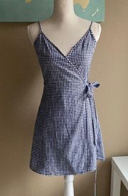 Cute wrap sundress  size small gingham print