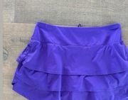 athleta swagger tiered skort ruffle workout skirt with shorts