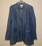 Chambray Blazer Jacket