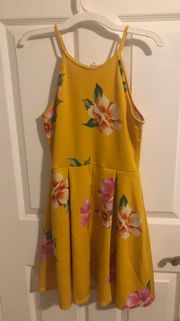 Floral Yellow Dress