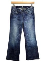 7 For All Mankind Dojo Jeans Womens Size 26 Flare The Lexie Petite Dark Wash