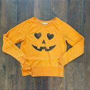 GRAYSON THREADS orange pumpkin sweatshirt, size XS