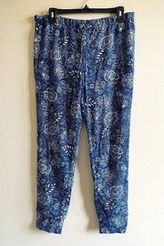 Lucky Brand Womens Paisley Pull On Drawstring Sleep Pants Size S 5B026 Joggers