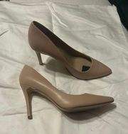 Nude Pointed Toe Heels