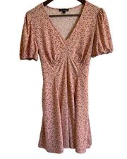 As you wish, dusty pink floral, A-line dress juniors, large