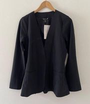 Athleta Jacket Womens 10 Black Avenues Blazer Business Casual Stretchy Office