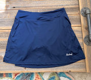 Skort Tennis Skirt size XS Solid Dark Blue Pull on Womens Activewear