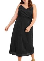 Style & Co Black Eyelet Mid Sleeveless Dress Size 3X NWT