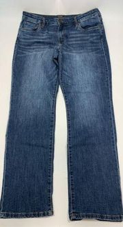 KUT From The Kloth Women's Denim 5 Pocket Mid-Rise Boyfriend Jeans Blue Size 14