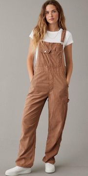 Brown Oversized Overalls