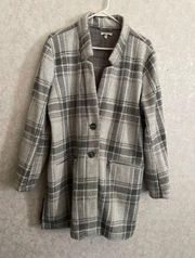 Maurices women’s large plaid blazer shacket