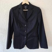 346 Brooks Brothers Women's Wool Blend Black Blazer Size 8