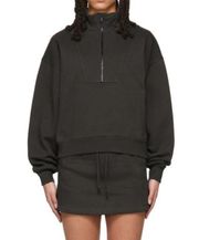 ESSENTIALS Brown 1/2 Zip Pullover Sweatshirt