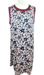 Motherhood Maternity Sleeveless Floral Midi Dress Blue Large