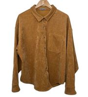 Wishlist Apparel Corduroy Mustard Color Schaket with Doleman sleeves S/Medium