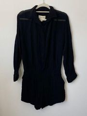 Cleobella Black Longsleeve Romper Size: XS