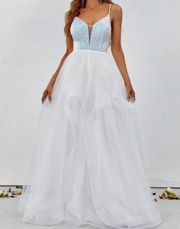 Brand New Sequin And Mesh Prom Dress 