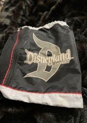 Genuine Disneyland Resort black grey Drawstring Cinch Shoulder Bag